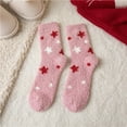 thumbnail image 1 of Harpily Women's Ankle Socks Mid Calf Autumn Winter Daily Casual Fleece Thicken Christmas Socks for Christmas Themed Party or Daily Use, 1 of 3