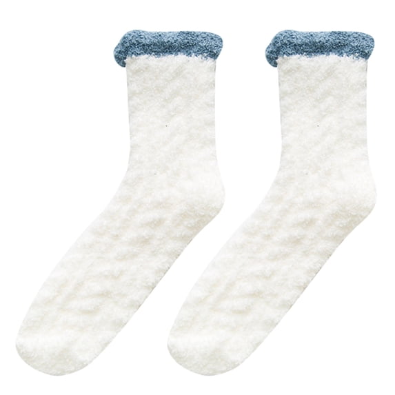 Harpily Women's Ankle Socks Non Slip Comfortable Thickened Coral Fleece Cute Cartoon Fuzzy Socks for All Cold Seasons