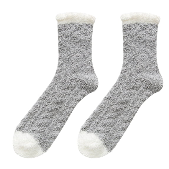 Harpily Women's Ankle Socks Non Slip Comfortable Thickened Coral Fleece Cute Cartoon Fuzzy Socks for All Cold Seasons