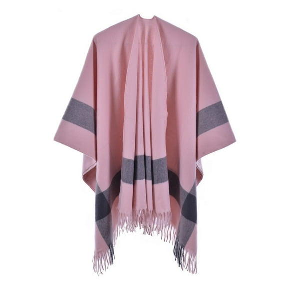 Harpily Women's Shawl Wrap Poncho Ruana Cape Cardigan Open Front Coat for Fall Winter Holiday
