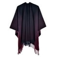 thumbnail image 1 of Harpily Women's Shawl Wrap Poncho Ruana Cape Cardigan Sweater Open Front for Fall Winter, 1 of 3
