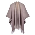 thumbnail image 1 of Harpily Women's Shawl Wrap Poncho Ruana Cape Cardigan Sweater Open Front for Fall Winter, 1 of 3