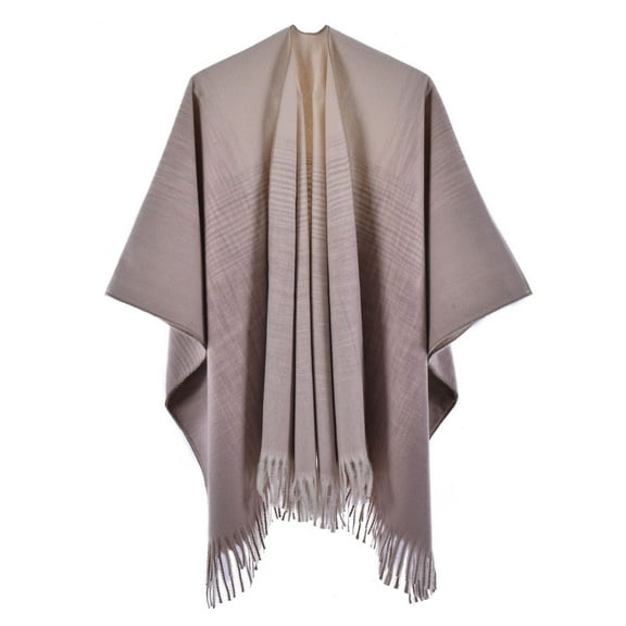 Harpily Women's Shawl Wrap Poncho Ruana Cape Cardigan Sweater Open Front for Fall Winter