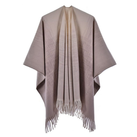 Harpily Women's Shawl Wrap Poncho Ruana Cape Cardigan Sweater Open Front for Fall Winter