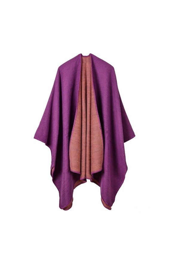 Women's Shawl Wrap Poncho Ruana Cape Open Front Cardigan Shawls for Fall Winter