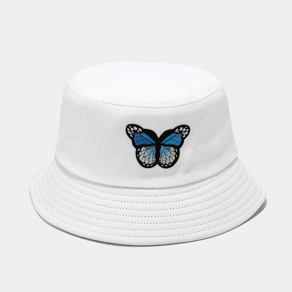 Bucket Hats Harpily Womens Butterfly Print Sun Protect Polyester Lightweight Fabric Casual Foldable Summer Beach Outdoor Sun Hat