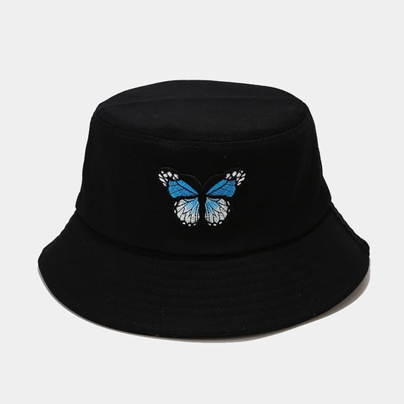 Bucket Hat for Men Harpily Womens Butterfly Print Sun Protect Polyester Lightweight Fabric Casual Foldable Summer Beach Outdoor Sun Hat