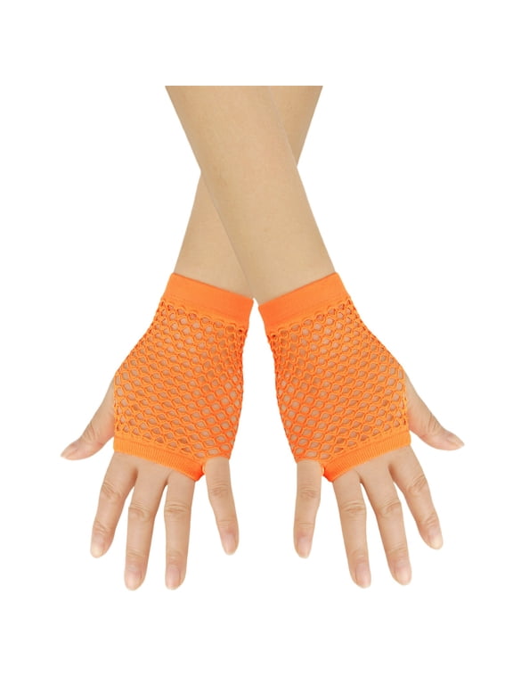 Womens Gloves Short Fishnet Gloves Fingerless For Women Fish Net Mesh Goth 80s Scene Accessories Gloves for Women