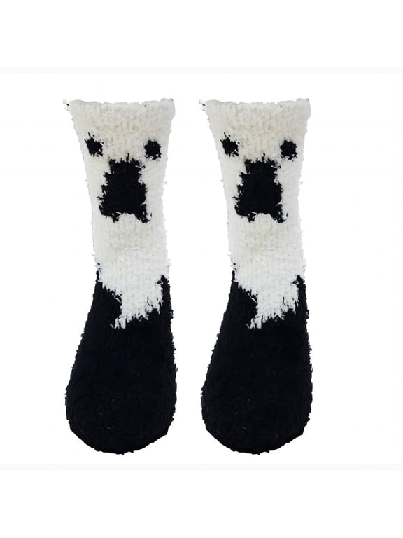 Womens Knee High Socks Decorative Cute Halloween Print Stretch Polyester Daily Holiday Matching Socks Warm Legwear