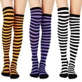 thumbnail image 1 of Harpily Womens Socks Cute Printed Halloween Knee High Colorful Elastic Stretch Festive Novelty Themed Decorative Stockings, 1 of 4