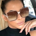 thumbnail image 1 of Harpily Womens Sunglasses Large Frame Oversized Resin Lens Trendy Durable PC Frame Soft Nose Pads Glasses for All Day Wear, 1 of 4