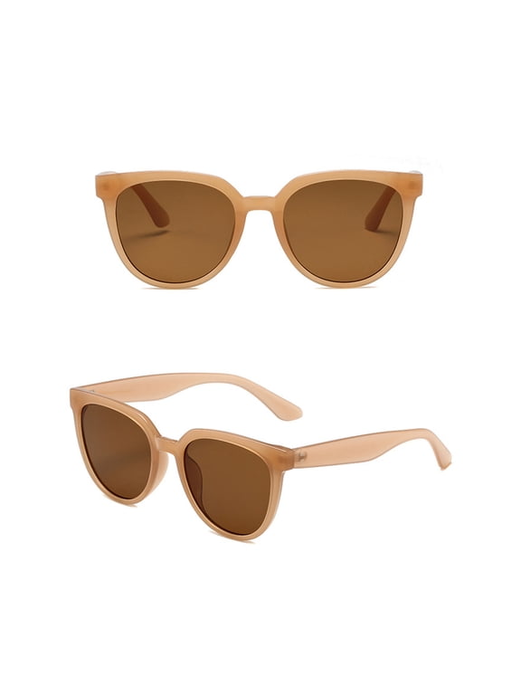 Womens Sunglasses Unisex Classic Square Polarized Retro Trendy Eyewear PC Frame Sunnies for Driving Hiking Shopping