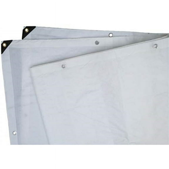 Harpster Tarps 10' x 30' Heavy Duty White 6 oz. Poly Tarp 12 Mil