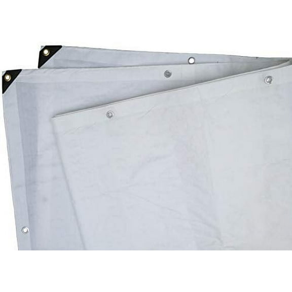 Harpster Tarps 12' x 16' Heavy Duty White 6 oz. Poly Tarp 12 Mil