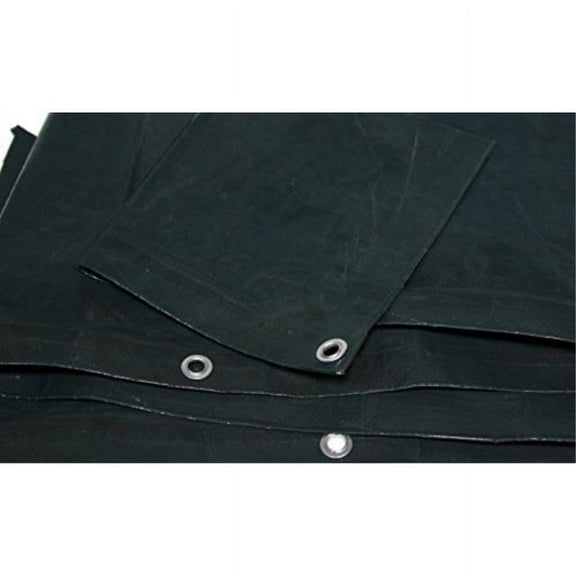 Harpster Tarps 15 Ft. x 15 Ft. Forest Green Medium Duty 4.5 oz. Poly Tarp 10 Mil