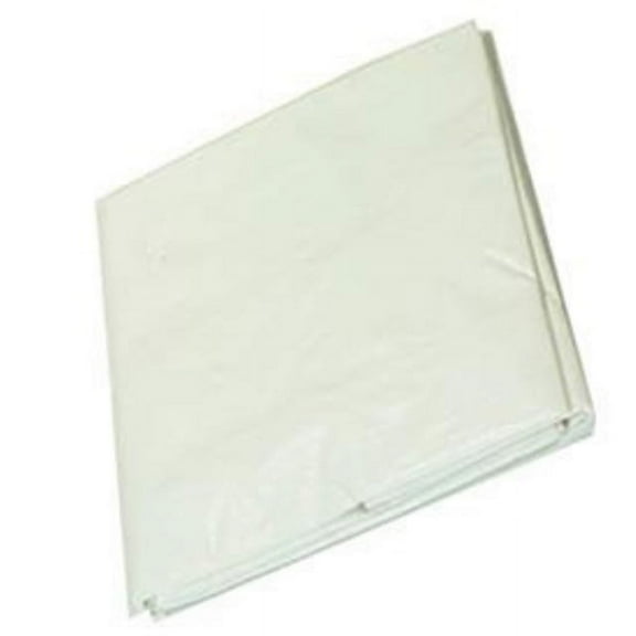 Harpster Tarps 6' x 20' Heavy Duty White 6 oz. Poly Tarp 12 Mil