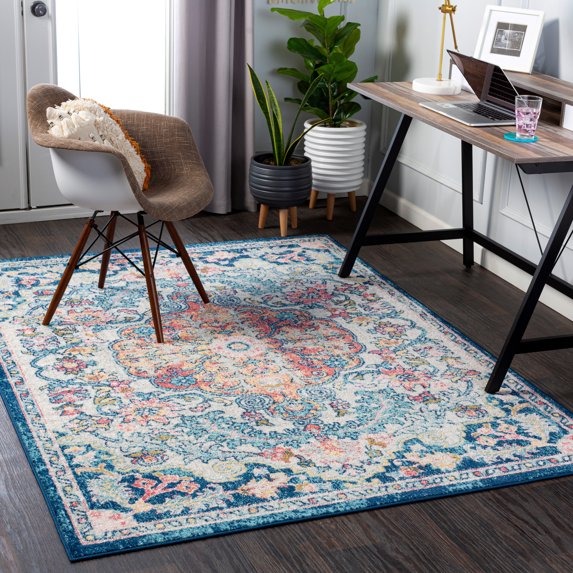 Harput Multicolor 5'3" x 7'3" Traditional Rectangle Area Rug