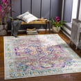 thumbnail image 1 of Harput Teal/Multi 6'7" x 9' Traditional Rectangle Area Rug, 1 of 4