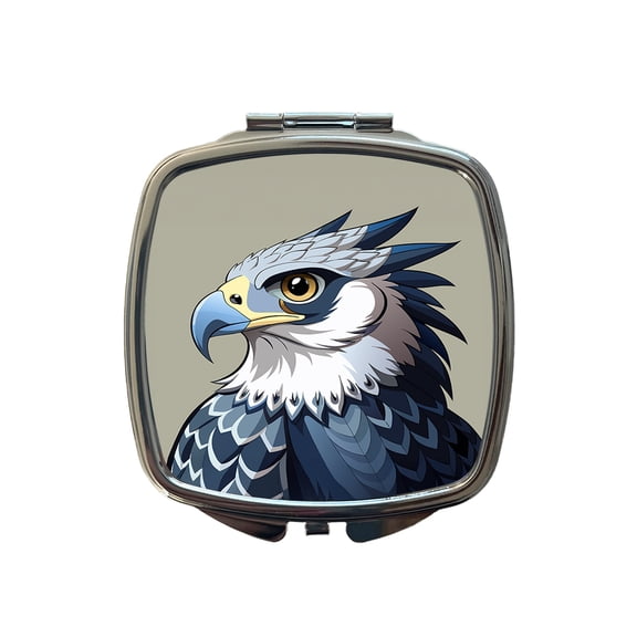 Harpy Eagle Profile Travel Makeup Handbag Purse Small Pocket Compact Mirror