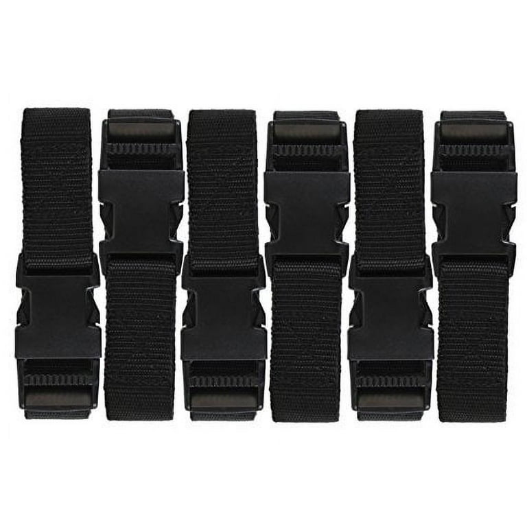 Harrier 72-Inch Utility Strap with Quick-Release Buckle Black 6-Pack