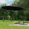 thumbnail image 1 of Harrier Overhanging Cantilever Parasol – Adjustable, Weather-Resistant 3m Outdoor Patio Umbrella | Optional LED Solar Lights & Bases [5 Colors], 1 of 6