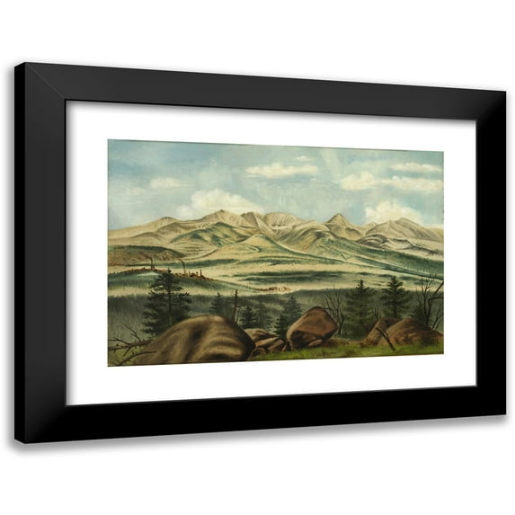 Harriet A. Harris 14x11 Black Modern Framed Museum Art Print Titled - Leadville, Colorado (ca. 1880)