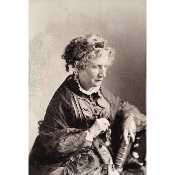 Harriet Beecher Stowe N(1811-1896). American Writer. Photographed In 1876 By Napoleon Sarony. Poster Print by
