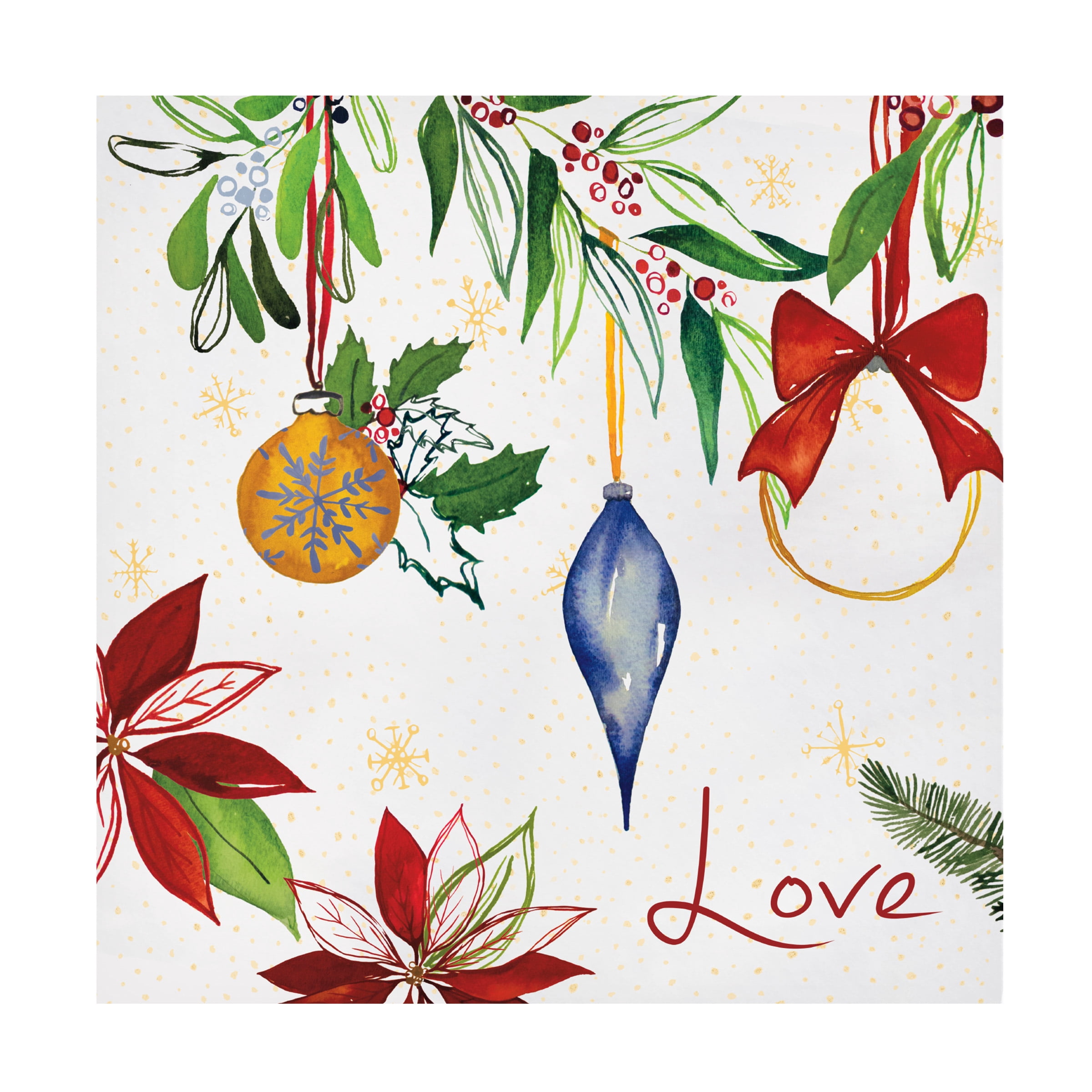 Harriet Sussman 'Watercolor Christmas II' Canvas Art