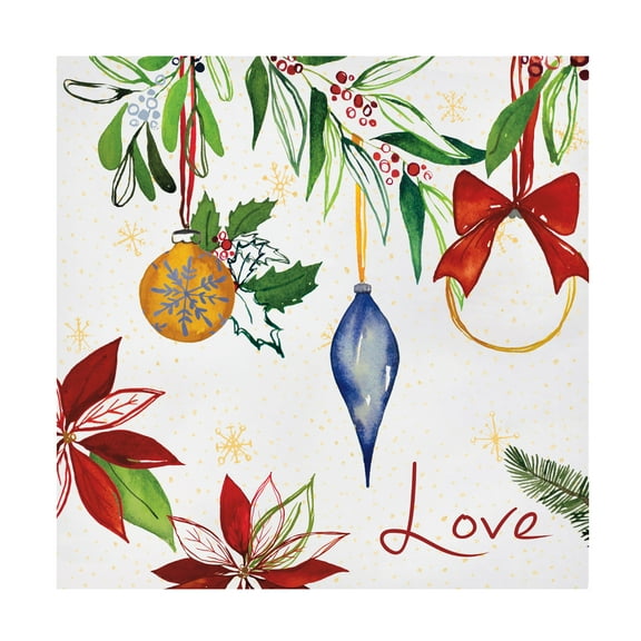 Harriet Sussman 'Watercolor Christmas II' Canvas Art
