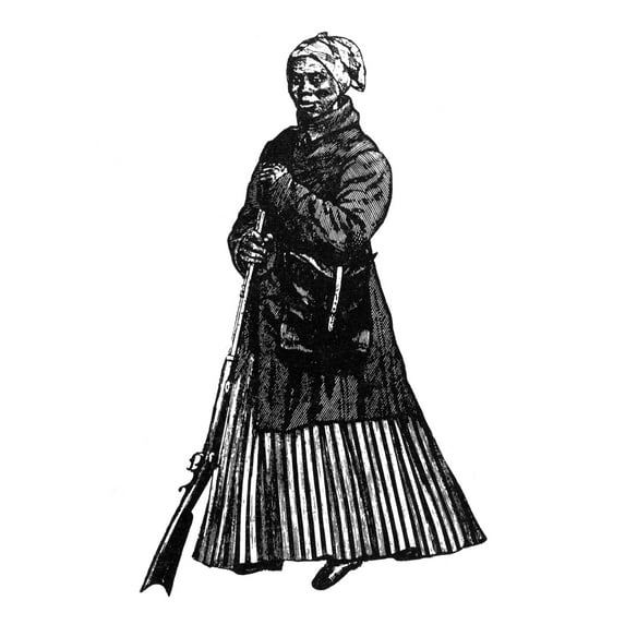 Harriet Tubman. Namerican Abolitionist. Wood Engraving 19Th Century. Poster Print by