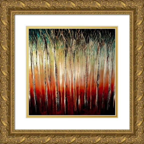 Harrington, Danielle 15x15 Gold Ornate Wood Framed with Double Matting Museum Art Print Titled - Sunset