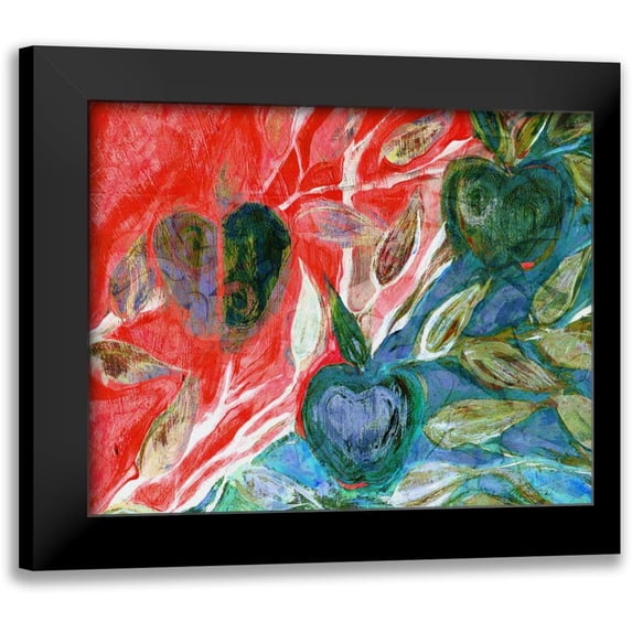Harrington, Danielle 18x15 Black Modern Framed Museum Art Print Titled - Apples I