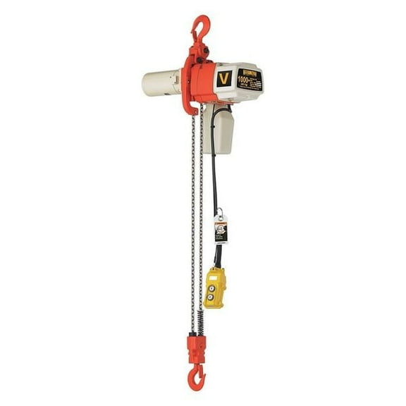 Harrington Electric Chain Hoist,1000 lb,20 ft. Lift ED1000V-20