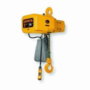 Electric Chain Hoist, 2,000 lb, 10 ft, Hook Mounted - No Trolley, 208-230/460V AC, Yellow