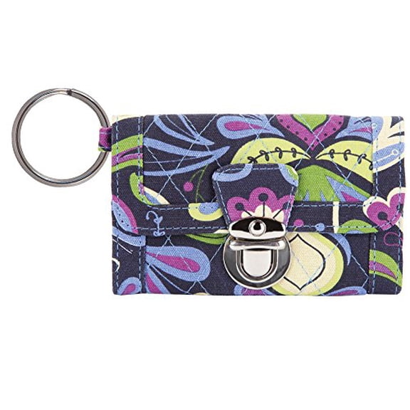 Harrington Lane Ladies RFID Trifold Clutch Wallet Cotton Flap Over Women Purse Credit Cardholder, ID Money & Coin Organizer