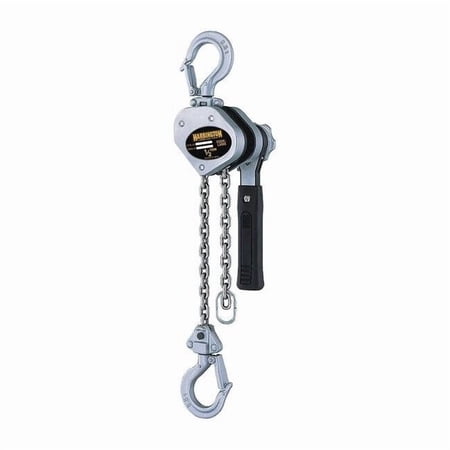 Lever Chain Hoist, 1,000 lb Load Capacity, 15 ft Hoist Lift, 29/32 in Hook Opening