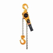 Lever Chain Hoist, 1,500 lb Load Capacity, 20 ft Hoist Lift, 31/32 in Hook Opening