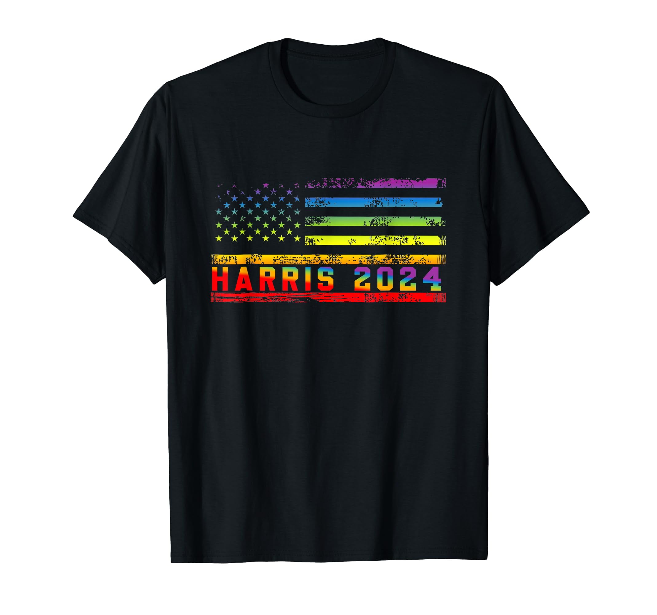 Harris 2024 For President LGBT Flag TShirt