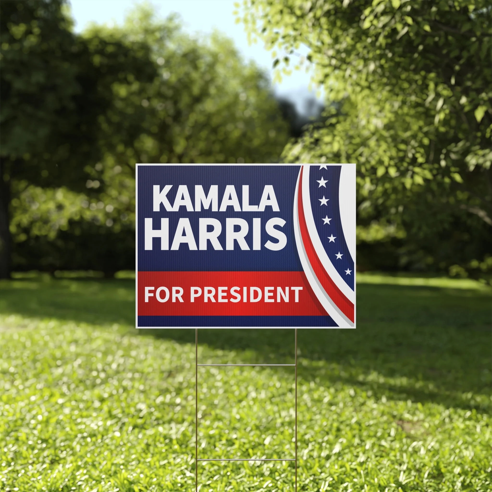 Harris 2024 Yard Sign, Harris President 2024 Yard Sign, Double Sided, H