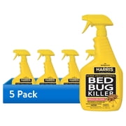 5 pack Harris Bed Bug Killer Spray, 32 Fluid Ounce
