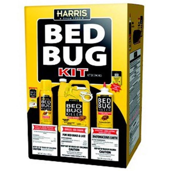 PF Harris Bed Bug Kit Liquid - Pesticide Spray for Bed Bugs - 4 Piece Kit — Residential Use, Standard Application
