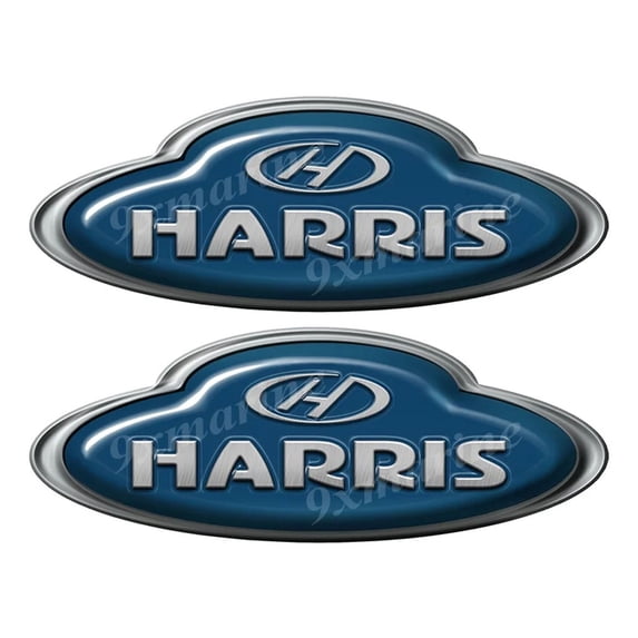 Harris Boat Oval Sticker set - Name Plate
