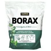Harris Borax Laundry Booster and Multipurpose Cleaner, 1.5lb (Eucalyptus Mint)