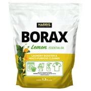 Harris Borax Laundry Booster and Multipurpose Cleaner, 1.5lb (Lemon)
