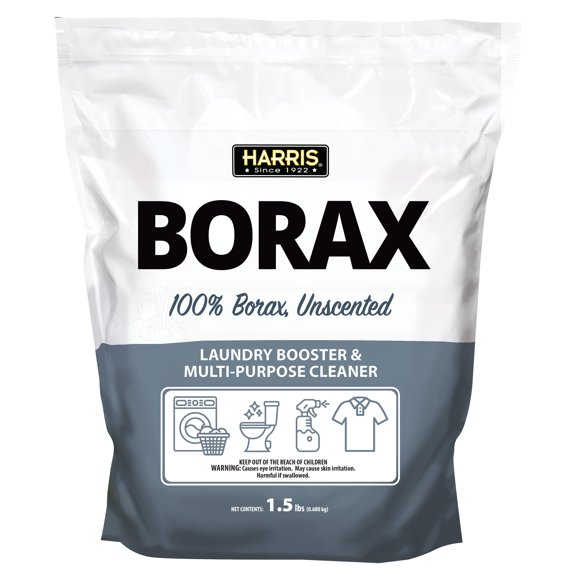Harris Borax Laundry Booster and Multipurpose Cleaner, 1.5lb (Unscented)