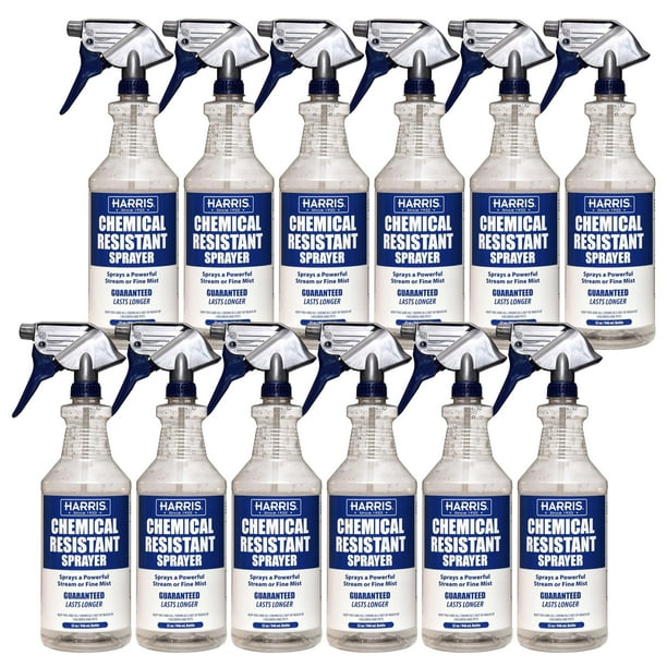 Harris Chemical Resistant 32 oz. Spray Bottles 12 Pack Case