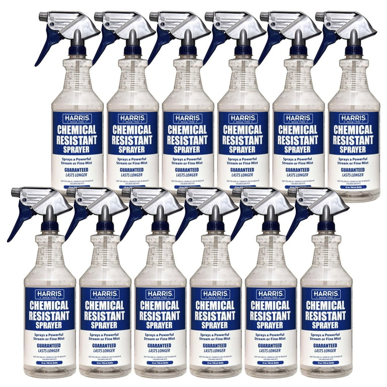 Chemically Resistant Professional Spray Bottles, 32oz (3-Pack)