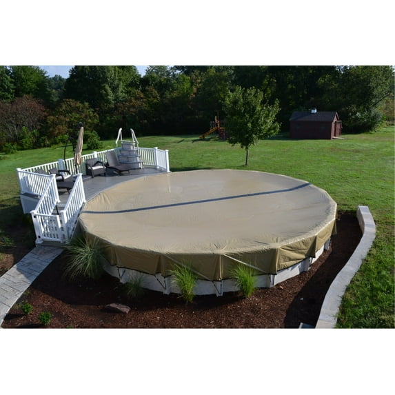 Doheny's Commercial-Grade Winter Pool Covers for Above Ground Pools - 15' x 30' Oval Fitted - Ultimate