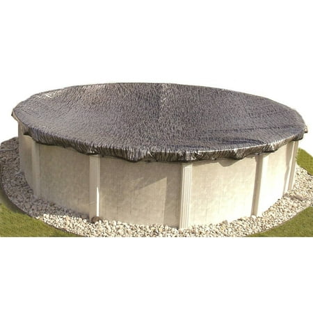 Doheny's Commercial-Grade Winter Pool Covers for Above Ground Pools - 24' Round Mesh - Hi-Tech Micro