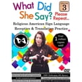thumbnail image 1 of Harris Communications DVD482 What Did She Say - ASL Receptive & Translation DVD, Volume 3, 1 of 1